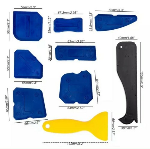 2/4/5/9pcs Silicone Sealant Spreader Applicator Profile Home Aid Grout Tile Tool - Picture 2 of 16