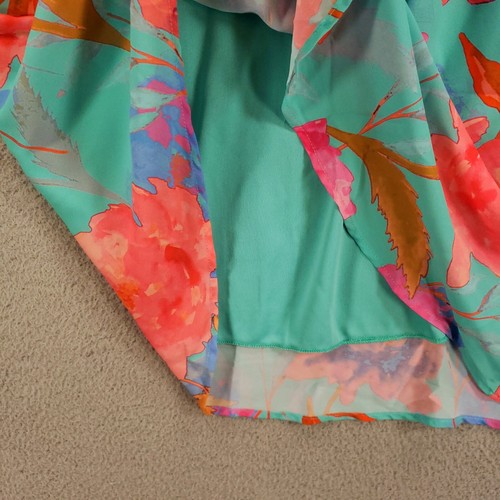 Everly Dress Womens Small Aqua Floral Tank Sundress Lined Shift - Picture 6 of 11