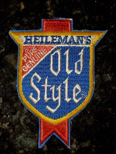 Vintage Heileman's Old Style Embroidered Patch 3"×4"