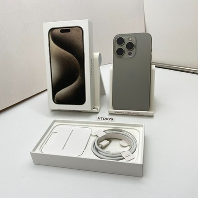 Apple iPhone 15 Pro - 256GB - Natural Titanium (Unlocked) - Open