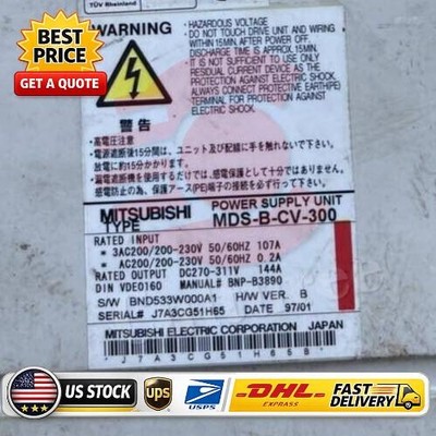 Mitsubishi MDS-B-CV-300 Power Supply Unit Removed From The Working Machine