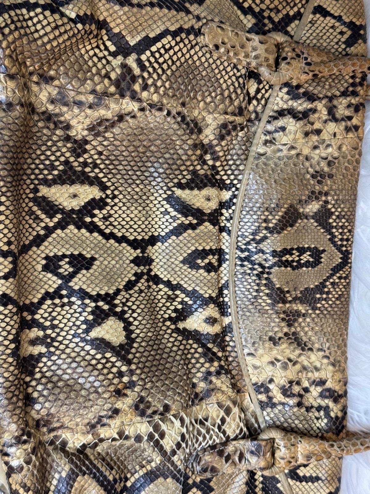 B. Makowsky Genuine Python Snakeskin Leather Larg… - image 6