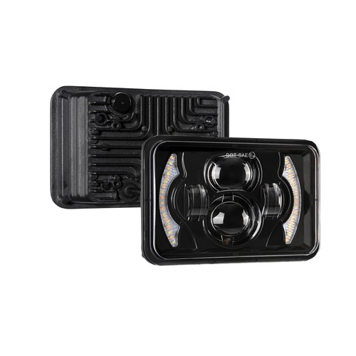 For Isuzu FTR FVR FRR NQR NPR Pair 4x6" LED Headlight Hi/Lo Beam DRL Turn Signal - Picture 12 of 12