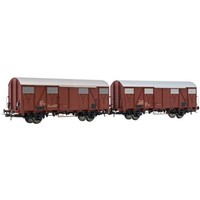 Rivarossi HR6696 H0 2Er Set Gedeckte GüTerwagen Ghs, Fs, Ep. IV H0 + Neu