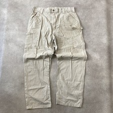 Carhartt Carpenter Trousers Men's 38" Relaxed Straight Leg Pants, Beige