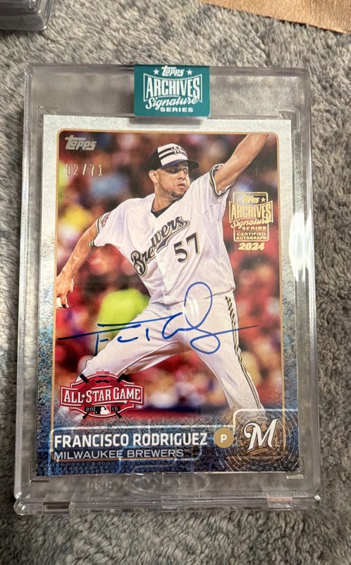 2024 Topps Archives Signature Series -Retired Player Ed. Francisco Rodriguez 