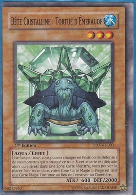 Yu-Gi-Oh! Kristallbestie Smaragdschildkröte DP07-FR003 1. E TOP MISSCUT
