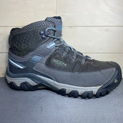 Keen Targhee 3 Mid Waterproof Hiking Boots Women's Size 8.5 Shoes Grey Blue - Image 1 of 4