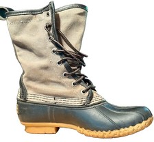 L.L. Bean Bean Boots Women's Waxed-Canvas Size 6- Made in USA