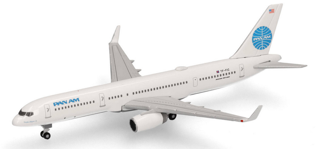 Boeing 757-200 Pan Am Herpa 1/500 HER538602 - Avion miniature de collection Transatlantic