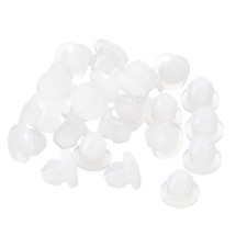 25Pcs Silicone Plugs, Rubber Round Hole Plugs for 4.5mm Hole, Translucent