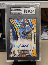 2023 Bowman Draft Blake Mitchell Stained Glass Auto Lava Refractor /75 10/9.5