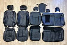 2015-2020 Ford F150 Lariat New Takeoff Black Leather Seat Upholstery Set