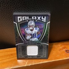 2021 Panini Obsidian Galaxy Gear CeeDee Lamb /100 Patch Dallas Cowboys #GG-CL 