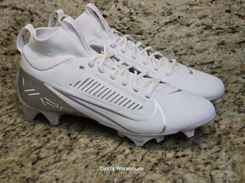 Nike Vapor Edge Pro 360 2 Football Cleats White Silver DA5456-102 Men Sz 10