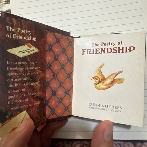 The Poetry of Friendship Miniature. Pre-owned Clean /good Conditions. - Picture 4 of 10