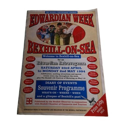Edwardian Week Bexhill on Sea Souvenir Programm 1994 Taschenbuch