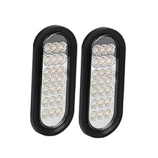2pcs 6 Oval Trailer Backup Lights White 21 Led Trailer Reverse Fog Lights 2pcs 6 Oval Trailer Backup Lights White 21 Led Trailer Reverse Fog Lights
