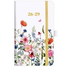 2026-2029 Pocket Calendar, Pocket Planner, 6.3" x 3.7", 3 Year Monthly Planner