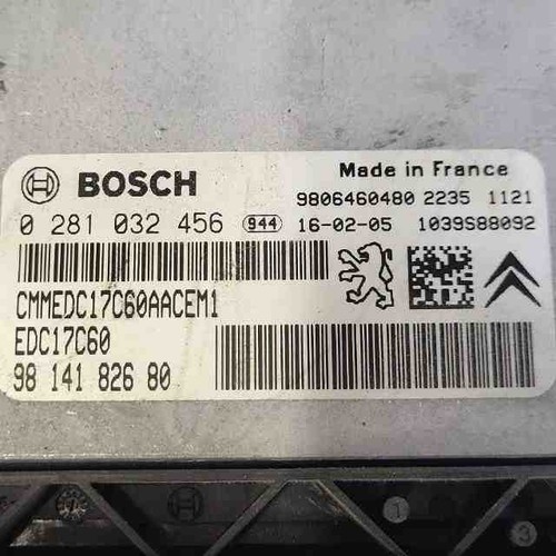 CITROËN BERLINGO Furgon B9 Engine Control Unit 0281032456 1.6 Diesel 32432554 - Picture 4 of 4