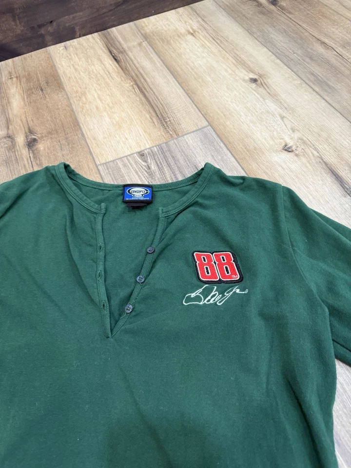 Camiseta verde manga larga a cuadros para mujer NASCAR Dale Earnhardt Jr. 88 Foto 2 de 4