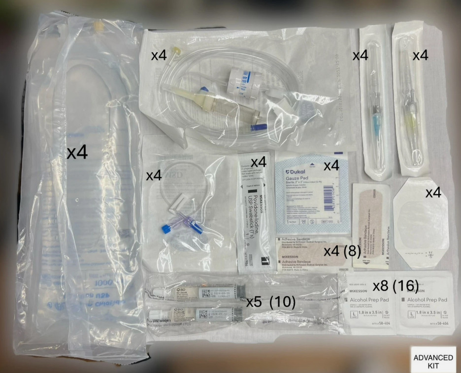 Preparedness Supplies - Iv Start, Saline, Lr, First Aid Kits - Medical, Advanced