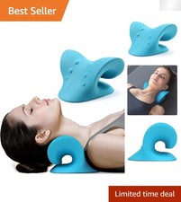 Memory Foam Cervical Traction Device - Neck Pillow for Posture and Pain Relief