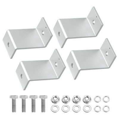 4-Pack Z-Klammern,55mm leichte Solarpanel-Halterung Aluminiumlegierung,Silber