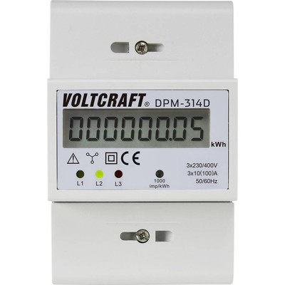 VOLTCRAFT DPM-314D DPM-314D Drehstromzähler digital 100 A MID-konform: Nein 1
