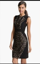Adrianna Papell Black Lace Dress Size 2