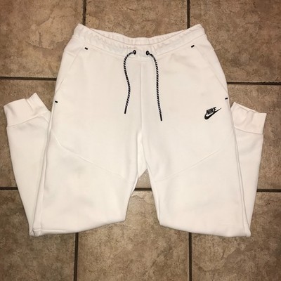 Men's Nike Tech Fleece Joggers-White-Size M (CU4495)