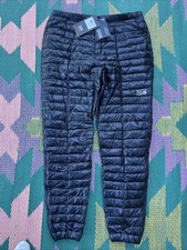 Pantalones de plumón Mountain Hardwear Ghost Whisperer para mujer L negros relleno 800 NUEVOS $275