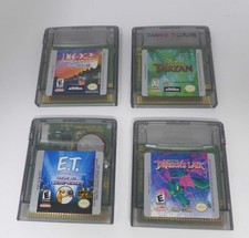Lot Nintendo Game Boy Color DRAGON'S LAIR, E.T. 102 Dalmatians Puppies TARZAN