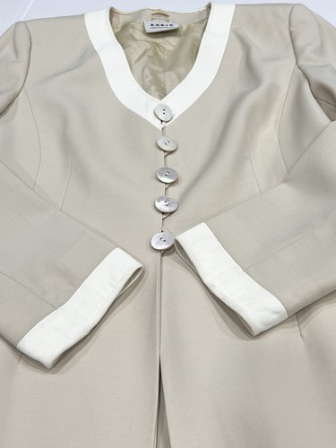 Akris, Blazer Akris Svizzera taglia 12 abito 100% lana manica lunga vintage