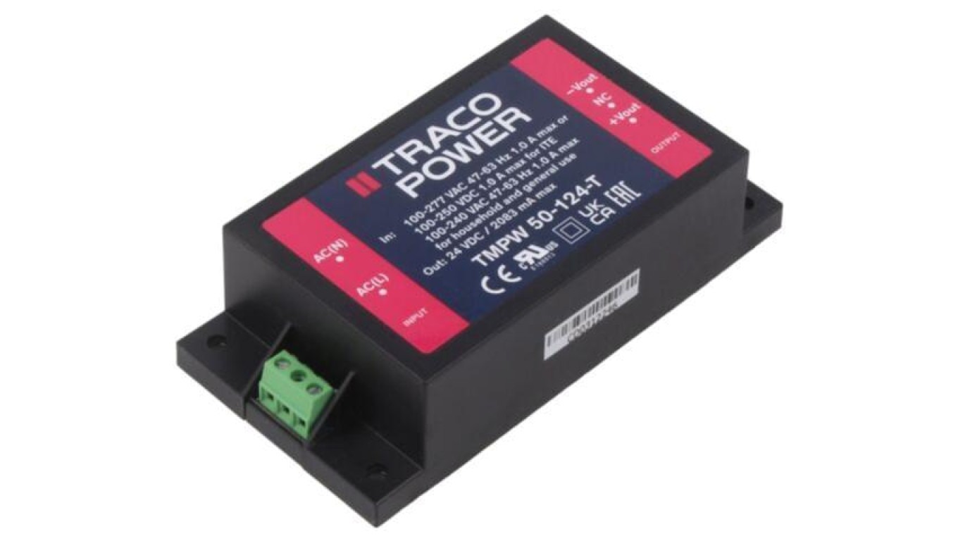 Switching power supply, for installation, 50W TMPW 50-124-T