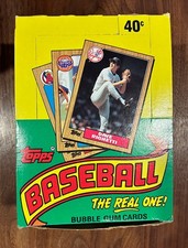 1987 Topps MLB Baseball Wax Box 36 Sealed Packs - Cecil Cooper, Ron Cey Box