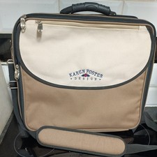Karen Foster Design Scrapbook Craft Storage Carry-All Tote Bag Case 