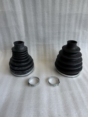 Universal CV Axle Boot Kit Replacement | 2pc Inner & Outer Rubber Joint Clamps