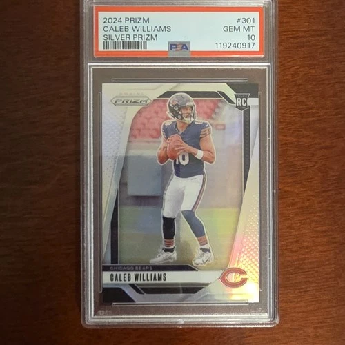 2024 Panini Prizm Rookies Caleb Williams #301 Silver Prizm PSA 10 Bears