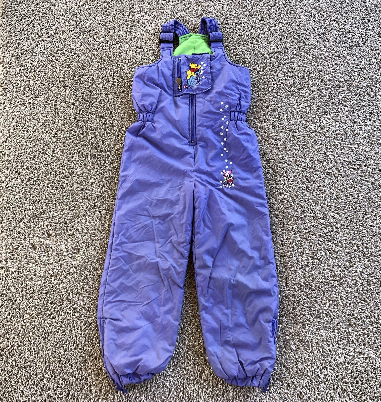 Vintage Disney Catalog Winnie The Pooh Snow Bib Overalls Kids S Embroidered READ
