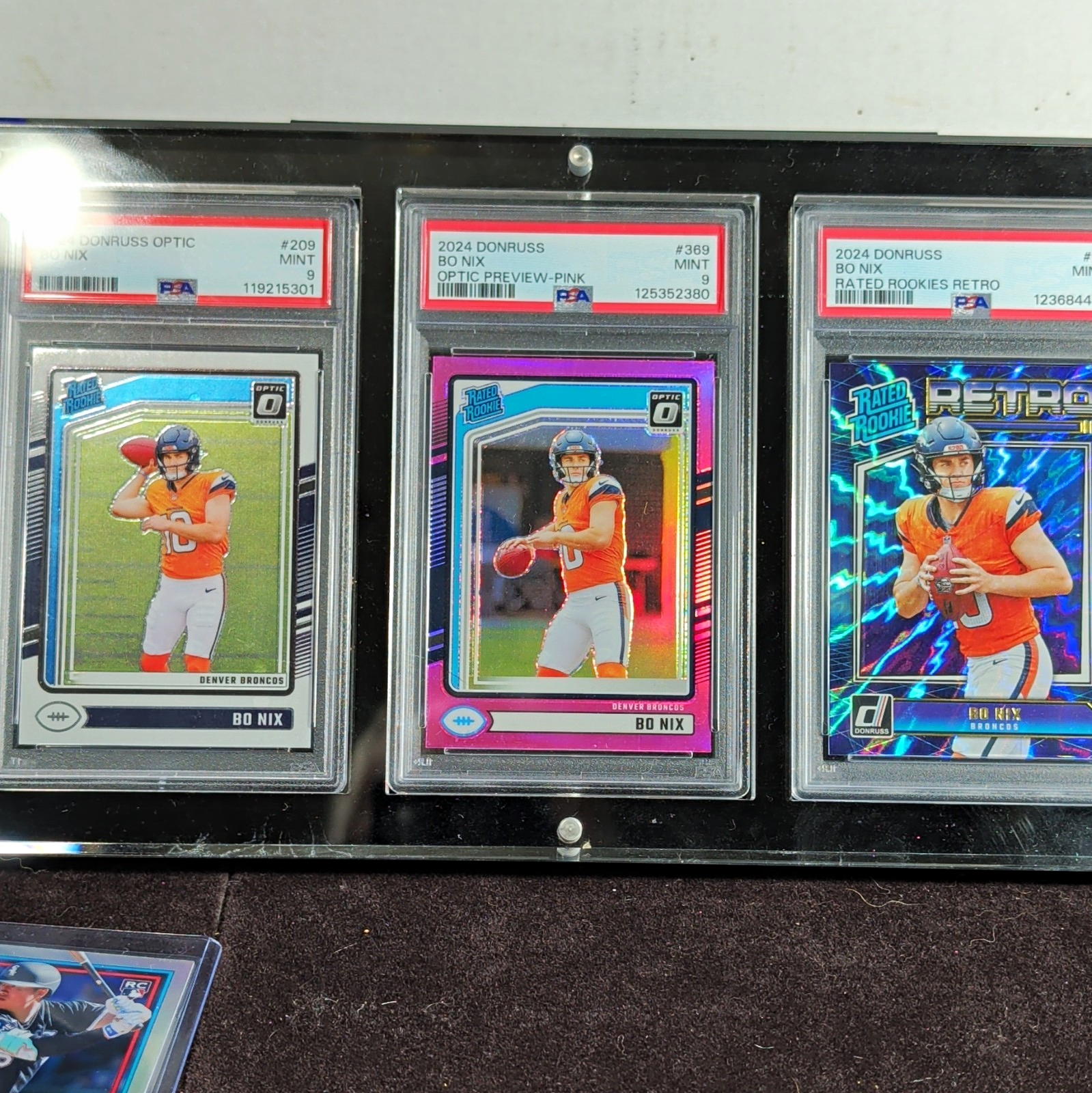 ALL 3 PSA 9 BO NIX'S IN HOLDER
