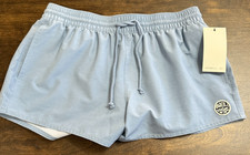 NEW O'NEILL WOMENS BONEYARD 3" ELASTIC BOARDSHORTS SIZE S FADED DENIM BLUE