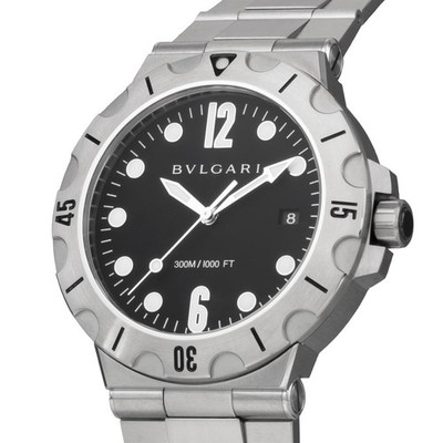 BVLGARI Diagono Scuba DP41BSSSD Silver Stainless Steel Men's Watch