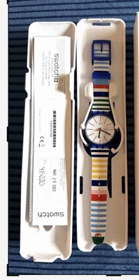 Swatch Home Stripe Home Limited Edition Retired 2021