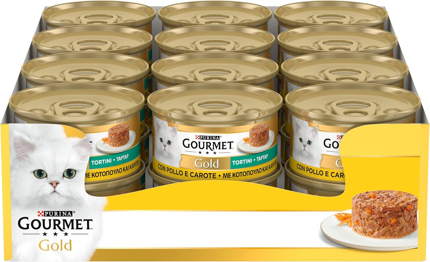 Gourmet Gold Tortini Pollo e Carote: il Piatto Preferito del tuo Gatto