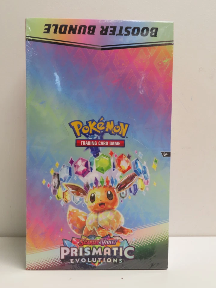 2025 Pokemon Prismatic Evolutions Factory Sealed Booster Bundle Display Box (a)