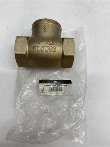 Brass Swing Check Valve, 1 Inch IPS, Brass Plumbing Fitting, 20425LF