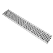 Snap-In 3 ft White Vinyl Mesh Gutter Guard Leaf Debris Protector
