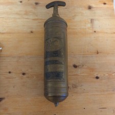 vintage brass pyrene fire extinguisher