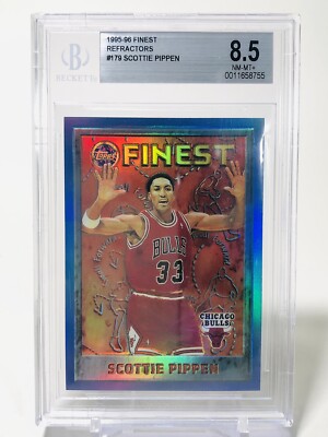 1995-96 TOPPS FINEST REFRACTOR 179 SCOTTIE PIPPEN BGS 8.5 | eBay